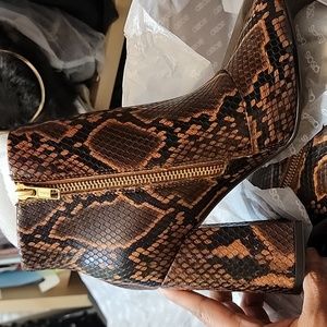 Asos Faux Snake Booties -Size 6